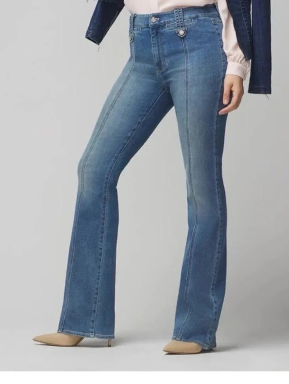 NWT White House Black Market Women's Blue Bootcut Jeans